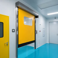 Porte à enroulement en PVC haute vitesse certifiée CE ISO, portes rapides automatiques pour atelier industriel, laboratoire