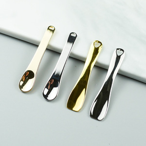 Heart Hollow Stainless Steel Cosmetic Spatula <b>Mini</b> Facial Cream Scoop Eye Cream Applicator Makeup Tool - Product Image 2