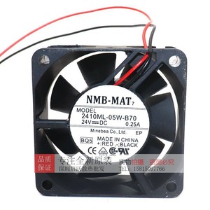 NMB Cooling Fan 2410ML-05W-B70 6CM 24V 0.25A Dual Ball Bearing High Airflow <b>Computer</b> <b>Case</b> - Product Image 1