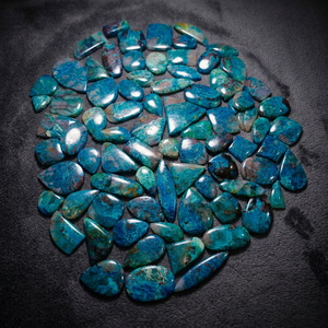 Piedras Preciosas Sueltas de Azurita Natural, Mezcla de Tamaños y Formas, Lote de Piedras Preciosas Naturales al por Mayor, Precio de Fábrica, Cabochones de Azurita Shattuckite - Product Image 2
