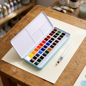 JingBei Keep Smiling Art Supplies Set Professional Watercolor 36 Colors Quick Drying Not Easy Fade Paper Compatible 3mL Paper - Product Image 4