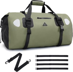 Muestra Gratuita, Bolsa de Viaje Impermeable de 45L, Resistente, con Cierre Enrollable, Bolsa de Motocicleta, Bolsa Trasera para Motociclismo, Personalizable OEM - Product Image 6