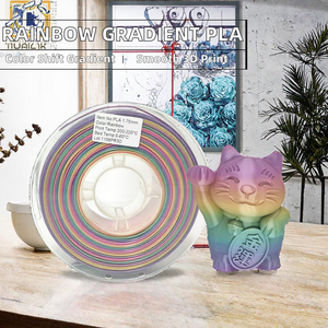 Filamento PLA con Degradado Arcoíris de 1.75mm y 1KG, Filamento para Impresora 3D que Cambia de Color, Moldeo Creativo, Personalización Educativa, 240C - Product Image 2