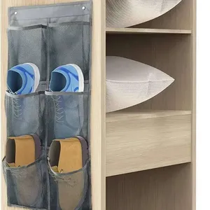 <span class=keywords><strong>Sac</strong></span> de rangement mural à 6 compartiments, en <span class=keywords><strong>tissu</strong></span> non tissé, <span class=keywords><strong>sac</strong></span> de rangement en maille pour armoire - Product Image 2