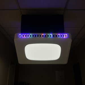 Ventilador de Extracción para Baño con Luces RGB, 80-130 CFM, Motor DC, Blanco, Montaje en Techo, para KTV, Lavandería, Cuarto de Almacenamiento - Product Image 2