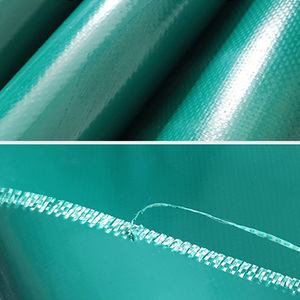 ผ้าใบกันน้ำกันฝนกันฝนกันแดดคลุมผ้าใบกันน้ำพีวีซีสีเขียว500gsm - Product Image 5