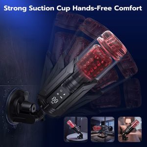 Masturbatore Maschile Impermeabile con Controllo APP, Sincronizzazione AI, Funzione di Suzione e Spinta, Rotazione, Pompa per Pene, Stroker Tascabile - Product Image 5
