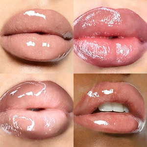 Gloss repulpant pour les lèvres en seringue à marque privée, effet verre extrême, transparent, en gros - Product Image 5