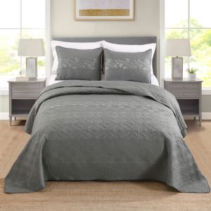 Edredón bordado de nuevo estilo, colcha con patrón hermoso, ropa de cama acolchada lisa, juego de cama suave transpirable - Product Image 1