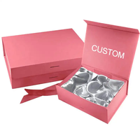 Boîtes à perruque en satin avec logo personnalisé Emballage cosmétique de luxe pour extensions de cheveux Boîtes de rangement personnalisées doublées de satin de soie