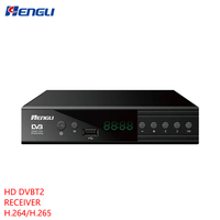 Receptor de TV Digital con Carcasa Metálica, Full HD 1080P 4K, Quad Core, Decodificador HEVC H.265 DVB-T2