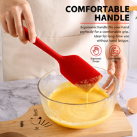 Spatule professionnelle en silicone monobloc, résistante à la chaleur, antiadhésive, pour mélanger la crème et la pâte à gâteau