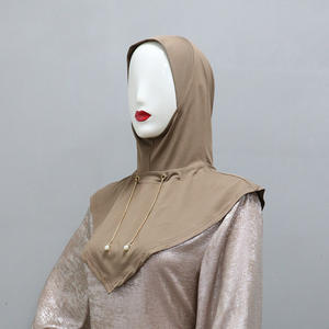 Sharut-Turbante Khimar para Mujer, Hijab Instantáneo Malasio Listo para Usar, Cadena de Metal, Corbata Musulmana Premium Kerudung, <span class=keywords><strong>Bergo</strong></span> - Product Image 5