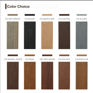 Plancher en composite <span class=keywords><strong>bois</strong></span>-plastique pour extérieur, revêtement de terrasse imperméable et antidérapant, planche de terrasse en WPC co-extrudé - Product Image 2