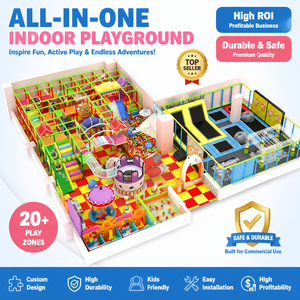 สนามเด็กเล่นในร่มแบบประกอบเองพร้อมสไลเดอร์ ไม่ต้องติดตั้งโดยมืออาชีพ - Product Image 1