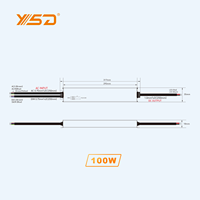 Nouveaux Drivers LED YSD DALI-2 DT6 Dimmables de Haute Qualité, 24V 100W 4.2A, Étanche IP67, Ultra-Mince, à Tension Constante