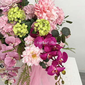 DKB - Bolas de Flores Artificiales, Rosas de Seda, Centros de Mesa de Hortensias, Decoraciones para Mesa de Boda, Decoración Grande y Pequeña para Bodas - Product Image 5