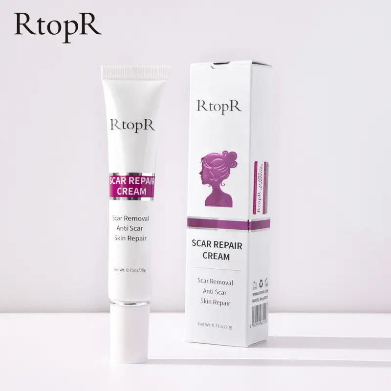 RtopR العناية بالبشرة الطبيعية أفضل جودة مكافحة ندبة إصلاح علاج علامات تمدد الجلد ندبة كريم