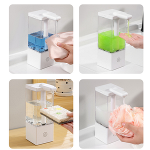 Dispensador de Jabón Automático Recargable con Sensor, Dispensador de Líquido Sin Contacto <span class=keywords><strong>para</strong></span> Cocina, Baño, Desinfectante de <span class=keywords><strong>Manos</strong></span>, Champú, Ducha - Product Image 6