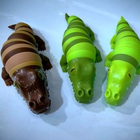 Buitenlandse Handel Plastic Fidget Squeeze Speelgoed Nieuwigheden Stressverlichting Snot-achtige Rups Reuzen Kreeft Niu Nai Le Slug Grote Haai 14