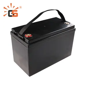 GSOK 24v 100 ah LFP batterie al litio LifePO4 24v 48v 80ah 200ah 300ah batteria agli ioni di litio per l'accumulo di energia domestica