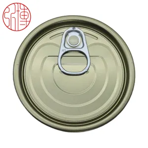 Lid Supplier 214# 70mm Tinplate/TFS Easy Open tin can lid tinplate cap for food can