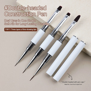 Pincel de Metal de Doble Punta para Decoración de Uñas, Herramienta para Pintar Líneas y Tallar con Gel, para Salón de Uñas - Product Image 5