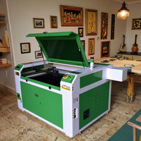Machine de gravure laser CNC 3D de bureau, système de contrôle Ruida, gravure et découpe AI/DXF/PLT, bois, papier, pierre, caoutchouc, MDF, contreplaqué