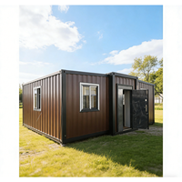Maison conteneur extensible à double aile - Villa étanche et antirouille pour camping de luxe et maison préfabriquée multi-niveaux