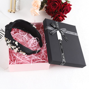 ZhenXi Wide Pearl Headband For Women Fresh Sweet Style Headdress With Gift Box Birthday Valentine's Day Gift - Product Image 3