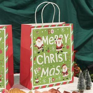 Meilleures ventes - Sacs shopping en papier kraft brun et blanc personnalisés, écologiques, petits sacs cadeaux de Noël avec logo, pour usage artisanal - Product Image 4
