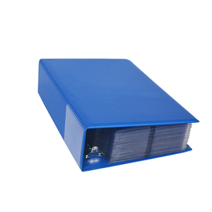 3-Ring thư D cơ chế PVC lưu trữ thẻ kinh doanh Album tập tin thư mục Toploader chất kết dính A6 Kích thước da Bìa - Product Image 2