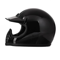 Casque de moto intégral BAX Mini Moto 3 Retro Vintage ABS avec visière transparente, taille unique, fermeture rapide, état neuf, garantie 1 an