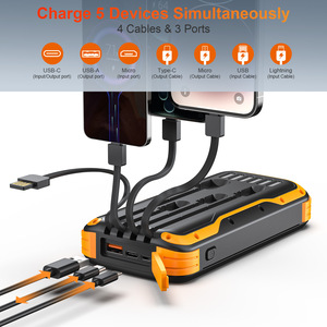 แบตเตอรี่สำรองพลังงานแสงอาทิตย์ Xionel Energy ความจุ 20000mAh 40000mAh พร้อมสายชาร์จเร็วในตัว สำหรับใช้งานกลางแจ้ง - Product Image 2