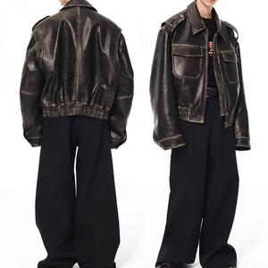 Giacche in <span class=keywords><strong>Pelle</strong></span> Lavata Personalizzate YIMAI, Giacche da <span class=keywords><strong>Moto</strong></span> in <span class=keywords><strong>Pelle</strong></span> alla Moda per <span class=keywords><strong>Uomo</strong></span>, <span class=keywords><strong>Giacca</strong></span> in <span class=keywords><strong>Pelle</strong></span> PU di Alta Qualità per <span class=keywords><strong>Uomo</strong></span> - Product Image 1