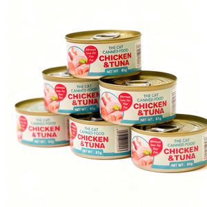 Alimento Húmedo para Gatos y Gatitos Sin Granos, 85g, Alimento Enlatado Nutritivo para Gatos, Sabores Naturales de Salmón y Atún, Alimento Húmedo para Mascotas - Product Image 1