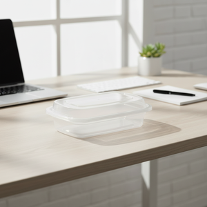 Contenedor Desechable de Plástico PP para Almacenamiento de Alimentos con Tapa Segura, Ideal para Comida para Llevar, Preparación de Comidas y Almacenamiento de Alimentos Frescos - Product Image 1