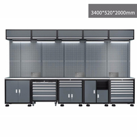Gabinete de Almacenamiento Modular Industrial para Taller, Sistema de Herramientas Personalizado OEM con Cajones y Banco de Trabajo Extraíble