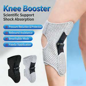 Genouillère de soutien professionnelle réglable avec ressort articulaire, stabilisateur rotulien et protection sportive - Product Image 1