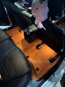 360 °   Tapis de sol <span class=keywords><strong>orange</strong></span> tout-en-un pour Mercedes Classe C/E/S et GLC, tapis de voiture sur mesure - Product Image 5