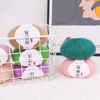 Fil à tricoter en mohair à paillettes dorées, laine métallique douce Angora, pour tricot à la main, crochet, pulls, écharpes, robes, vente en gros, usine OEM GRS