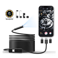 Caméra d'inspection de tuyaux 8 mm 5 m, endoscope semi-rigide étanche pour vérification des canalisations et des égouts, fourniture OEM ODM pour usines
