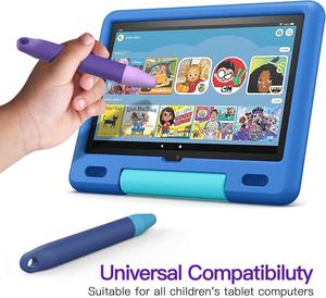 Stylets adaptés aux enfants Crayons à plume violets et bleus compatibles avec les écrans tactiles Kindle iPad <span class=keywords><strong>iPhone</strong></span> - Product Image 3