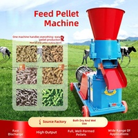 Nouvelle petite machine à granulés pour l'alimentation animale (volailles, bovins, ovins) ; Granulateur de maïs et de tourteaux de soja avec garantie de 3 mois