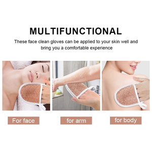 <span class=keywords><strong>Gant</strong></span> de nettoyage facial en microfibre douce personnalisable avec logo, réutilisable, pour démaquillage, exfoliation et nettoyage du visage, idéal pour le spa - Product Image 5