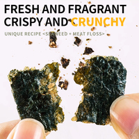 Snacks Instantáneos al por Mayor: Sándwich de Algas Marinas Rellenas de Carne Seca Crujiente, Snacks Altos en Proteínas para Niños