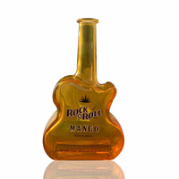 Botol Kaca Bentuk Biola Mewah Kreatif 700ml 750ml untuk Minuman Keras Whisky