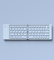 Keyboard Gaming Lipat Nirkabel Kustom Mini Portabel Isi Ulang BT Keyboard Komputer PC