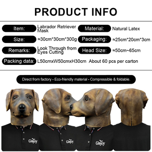 <span class=keywords><strong>Maschera</strong></span> in Lattice a Forma di Testa di Cane Labrador <span class=keywords><strong>per</strong></span> Halloween, Costume da Festa, Travestimento Divertente, Copricapo <span class=keywords><strong>per</strong></span> Carnevale, Gioco di Ruolo, Personalizzabile - Product Image 2