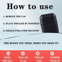 Inhalador Nasal de Plástico Personalizado al por Mayor, con Doble Orificio para Aromaterapia, para Aceites Esenciales, Sin Fragancia